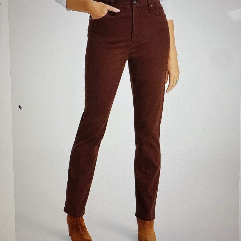 Style & Co. Women High-Rise Straight Leg Twill Jeans Size 4